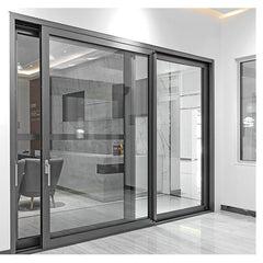 Aluminum Mesh 3 Panel Track Glass Patio Door Price Mosquito Net Sliding Screen Door on China WDMA