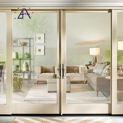 Aluminum Sliding Doors with Tempered Glass on China WDMA