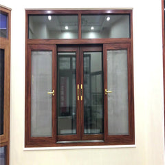 Aluminum Wood Window Curved Glazing Pane Glass Cheap Sliding Horizontal Pivot Windows With Blinds on China WDMA