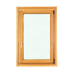 Aluminum Wood Windows Double Glass interior glass French casement Window on China WDMA