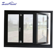 Aluminum alloy frame material bi folding glass windows on China WDMA