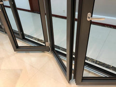 Aluminum bifolding door for big view with retractable screen on China WDMA