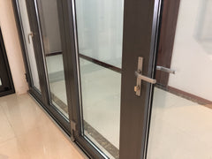 Aluminum door for big view with retractable screen bifoliding window doors on China WDMA