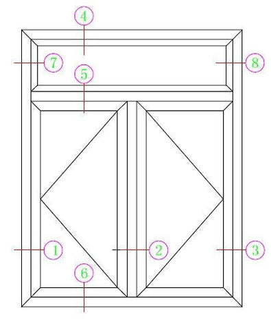 Aluminum double casement window with Australian standard & color option ,high quality on China WDMA