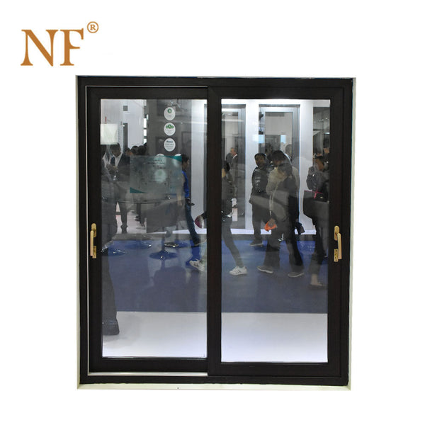 Aluminum double glide sliding track glass door on China WDMA