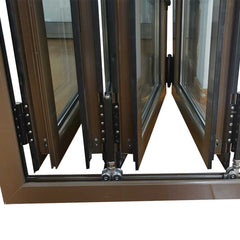 Aluminum folding window for sale Double glazed aluminum accordion windows on China WDMA