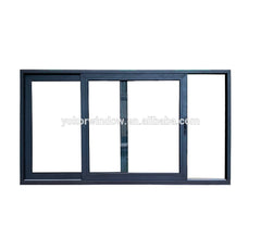 Aluminum frame reception sound proof tempered glass sliding window from AWA member company on China WDMA