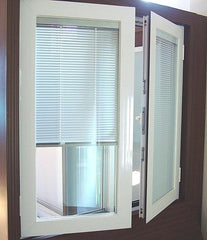 Aluminum guard casement windows with built in blinds for nigeria on China WDMA