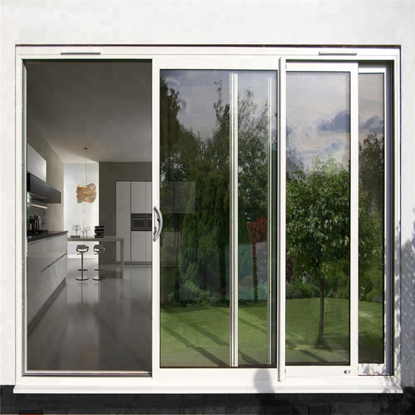 Aluminum restaurant tempered glass sale cheap sliding doors on China WDMA