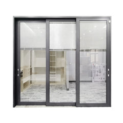 Aluminum sliding glass doors with built in blinds between glass in dubai on China WDMA