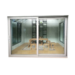 Aluminum sliding glass patio doors with big size tempered glass for commercial use on China WDMA