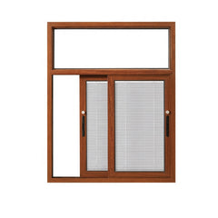 Aluminum sliding window Aluminum frame with blinds inside on China WDMA