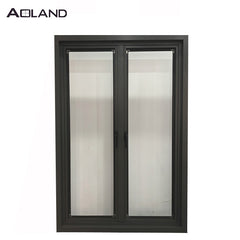 Aluminum toughened glass casement windows with Australia Standard on China WDMA