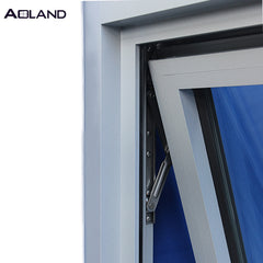 Aluminum window awning window design double glass on China WDMA