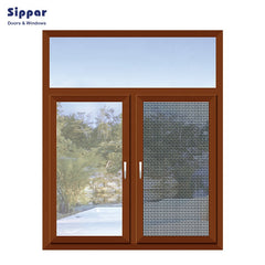 Aluminum window frames mosquito netting designs aluminum casement window with hollow glass on China WDMA