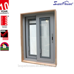 Aluminum windows and doors design fixed pane Glazing Sliding Windows Fire Rated Residential Window Blinds inside With Flynet on China WDMA