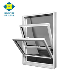 American Style High Quality Vinyl UPVC Double Hung Windows on China WDMA