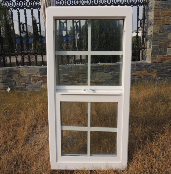 American style UPVC vertical sliding windows on China WDMA