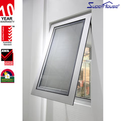 American style double glass aluminium frame thermal windows with integral blinds on China WDMA