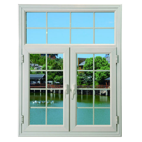 Arch window french casement windows aluminum glass door with grill design on China WDMA