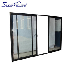 Australia USA Canada market aluminum three panel sliding glass door on China WDMA