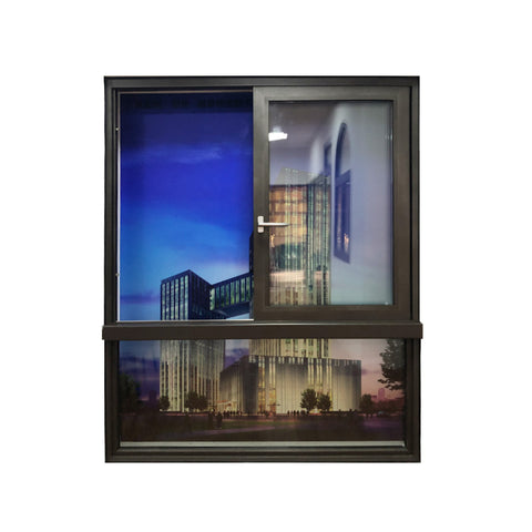 Australia standard aluminium window/double tempered glazed material window/ double panel aluminium frame sliding window on China WDMA