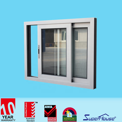 Australia standard high impact double glazed sliding window with fin installation for container house on China WDMA