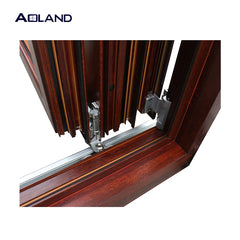 Australian standard aluminium bi fold doors design in wooden color on China WDMA