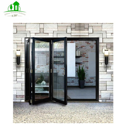 Australian standard automatic glass bifold door lightweight insulated on China WDMA