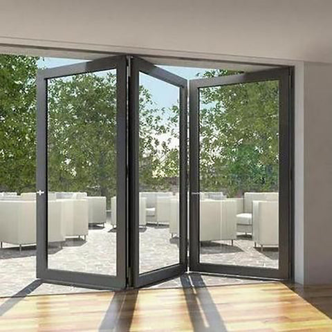 Australian standards double glazing lowes bi fold door/Accordion aluminum glass patio exterior bifold doors on China WDMA