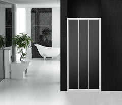 Bathroom glass sliding shower screen 3 panel shower door on China WDMA