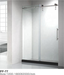 Bathroom glass sliding shower screen 3 panel shower door on China WDMA