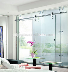 Beautiful modern tempered glass sliding door designs, sliding door manufactory on China WDMA