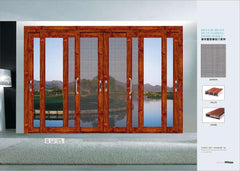 Best Sale With Net Door Mosquito Netting 3 Tracks Aluminum Sliding Window Doors on China WDMA