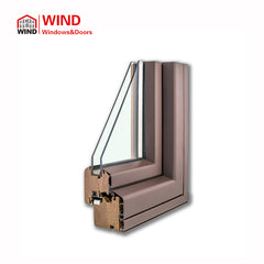 Best Soundproof American Style Garden Windows Metal Clad Wood Doors on China WDMA