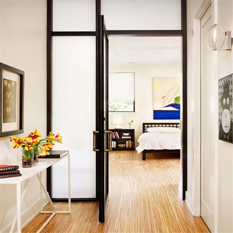 Best brown aluminium sliding doors cost frame glass swing door on China WDMA