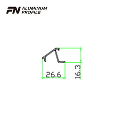 Best price & quality foshan aluminum extrusion roller rail profiles track for sliding window and door on China WDMA