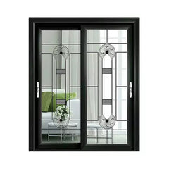 Best prices custom specification 12mm tempered glass door black aluminium sliding door for nigeria outdoor on China WDMA