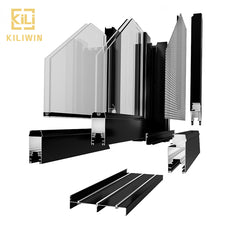 Best prices custom specification 12mm tempered glass door black aluminium mosquito net sliding door for nigeria outdoor on China WDMA