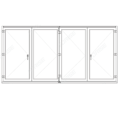 Bi Folding Door Fittings UPVC Sliding Door System FBI001 on China WDMA