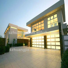 Black Anodized Aluminum Frame Automatic Frosted Tempered Glass Panels Garage Door prices on China WDMA