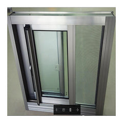 Black aluminum vertical sliding double hung window on China WDMA