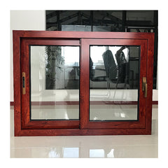 Black aluminum vertical sliding double hung window on China WDMA