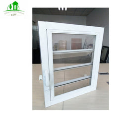 Blind Inside Double Glass Aluminium Casement Window With Louver on China WDMA