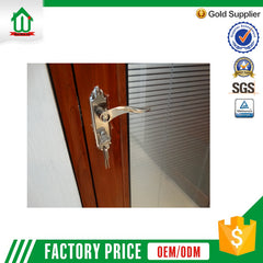 Blind inside single swing pen aluminium entrance door