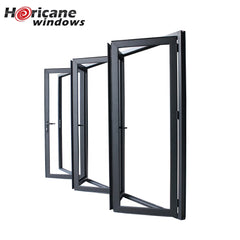 CSA NFRC AS2047 standard cheap internal external 5 panel aluminium bi fold folding folded balcony patio doors on China WDMA