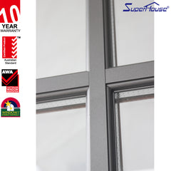 CSA/ NFRC/ Florida/Australia standard Double glass Thermal break aluminum frame wood grain casement window on China WDMA