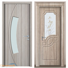 Cerarock PVC MDF Door for Bathroom toliet design with glass on sale on China WDMA