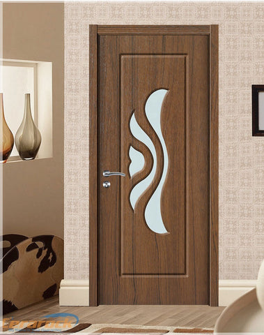 Cerarock PVC MDF Door for Bathroom toliet design with glass on sale on China WDMA