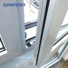 Certified vinyl details upvc doors company sliding window with grills